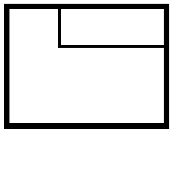 Open end Left schets