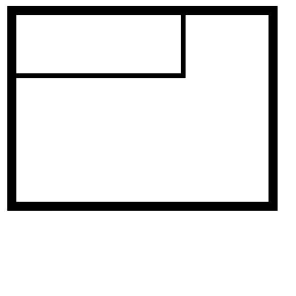 Open end Right schets